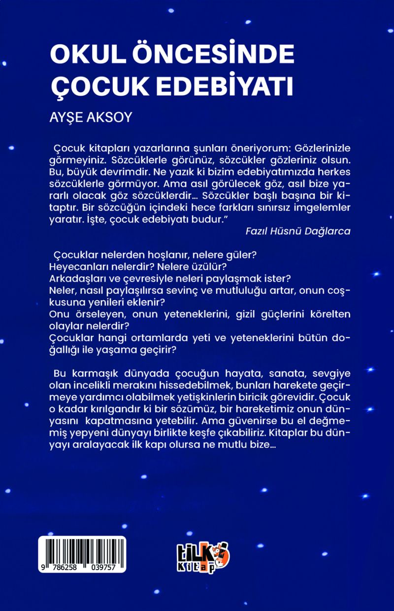 Okul öncesinde Çocuk Edebiyatı
