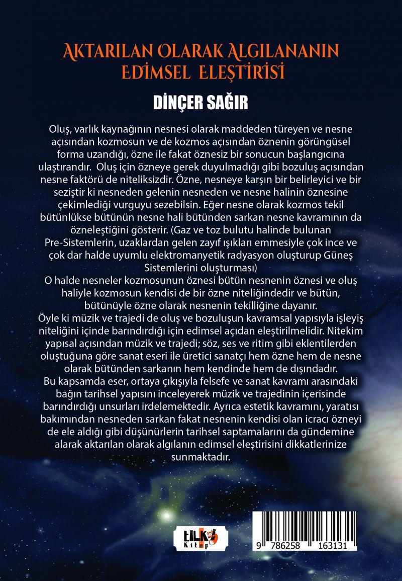 Aktarılan Olarak Algılananın Edimsel Eleştirisi- Sanat Felsefesi - Müzik ve Trajedi Üzerine