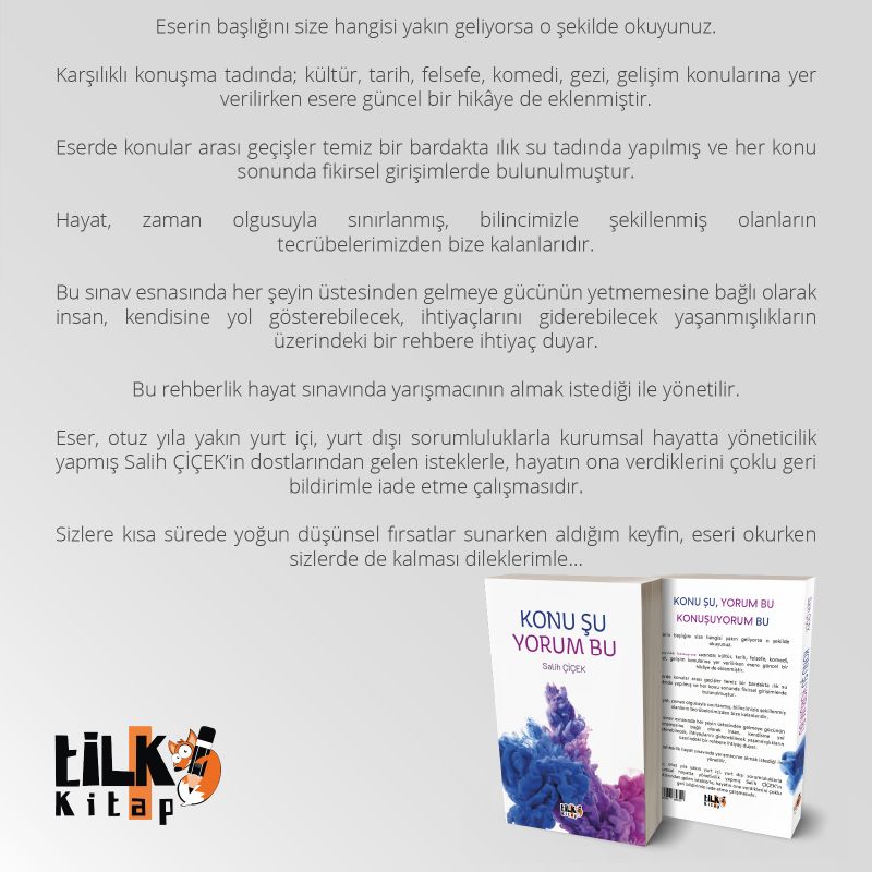 KONU ŞU YORUM BU
